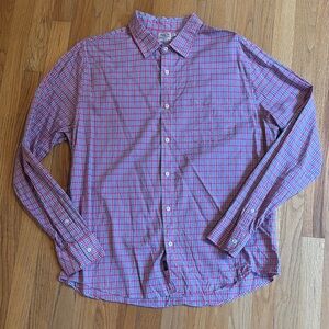 Faherty Everyday Shirt - Red & Navy Check